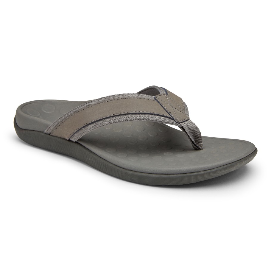 Charcoal Vionic Herren-Sandale Mit Zehensteg