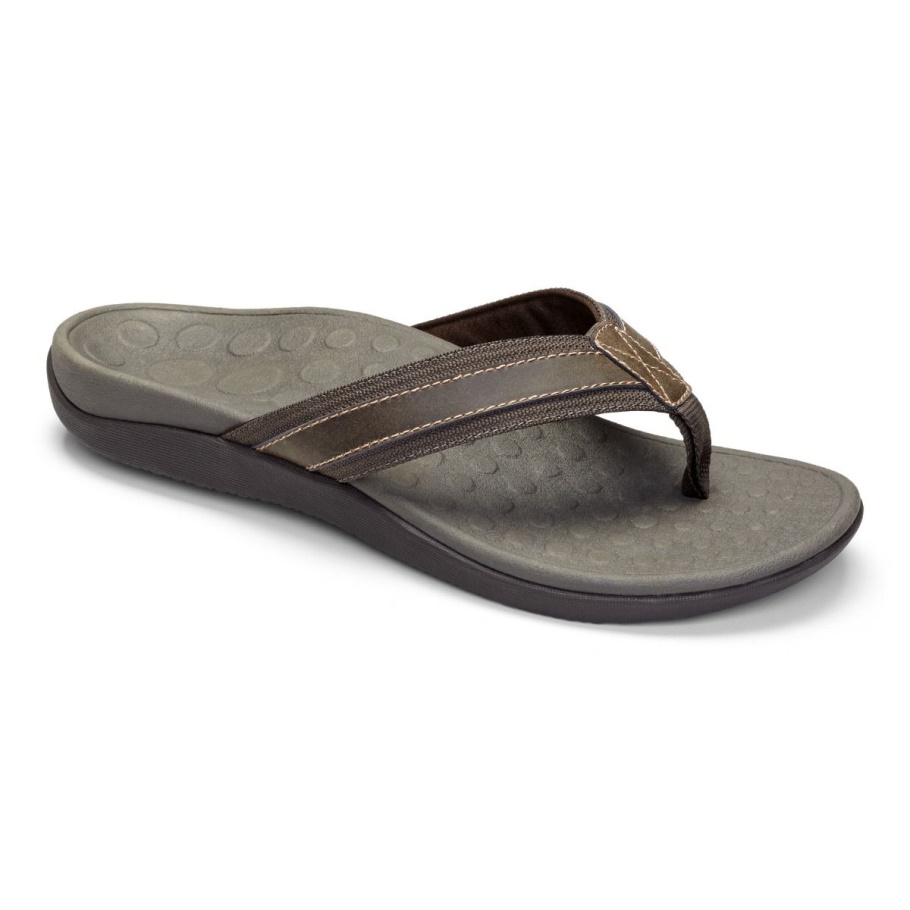 Sandale Mit Zehensteg Für Herren Braun Vionic