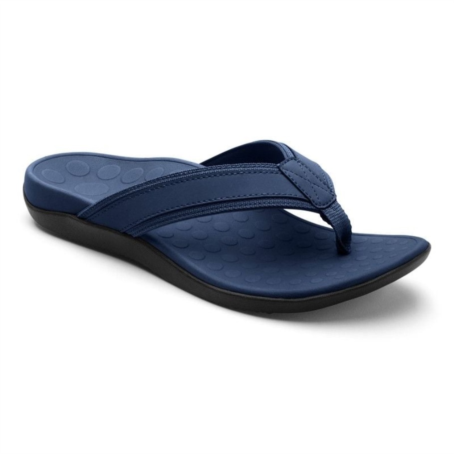 Vionic Navy Herren-Sandale Mit Zehensteg