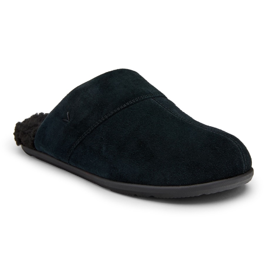 Alfons Pantolette Schwarz Wildleder Vionic