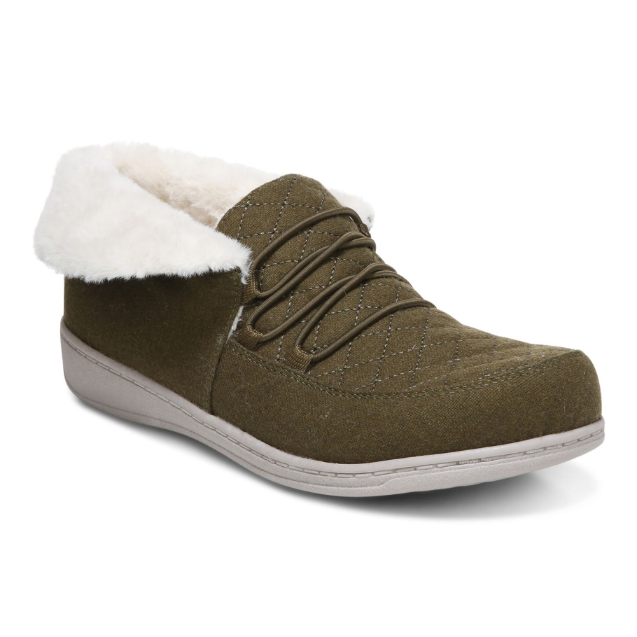 Olive Vionic Glaubt Pantoffel
