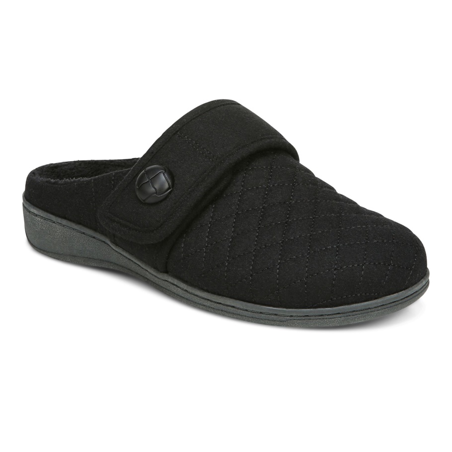 Carlin Pantoffel Vionic Schwarz