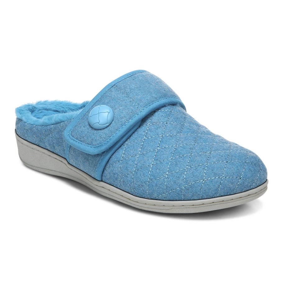 Carlin Pantoffel Vionic Horizon Blau