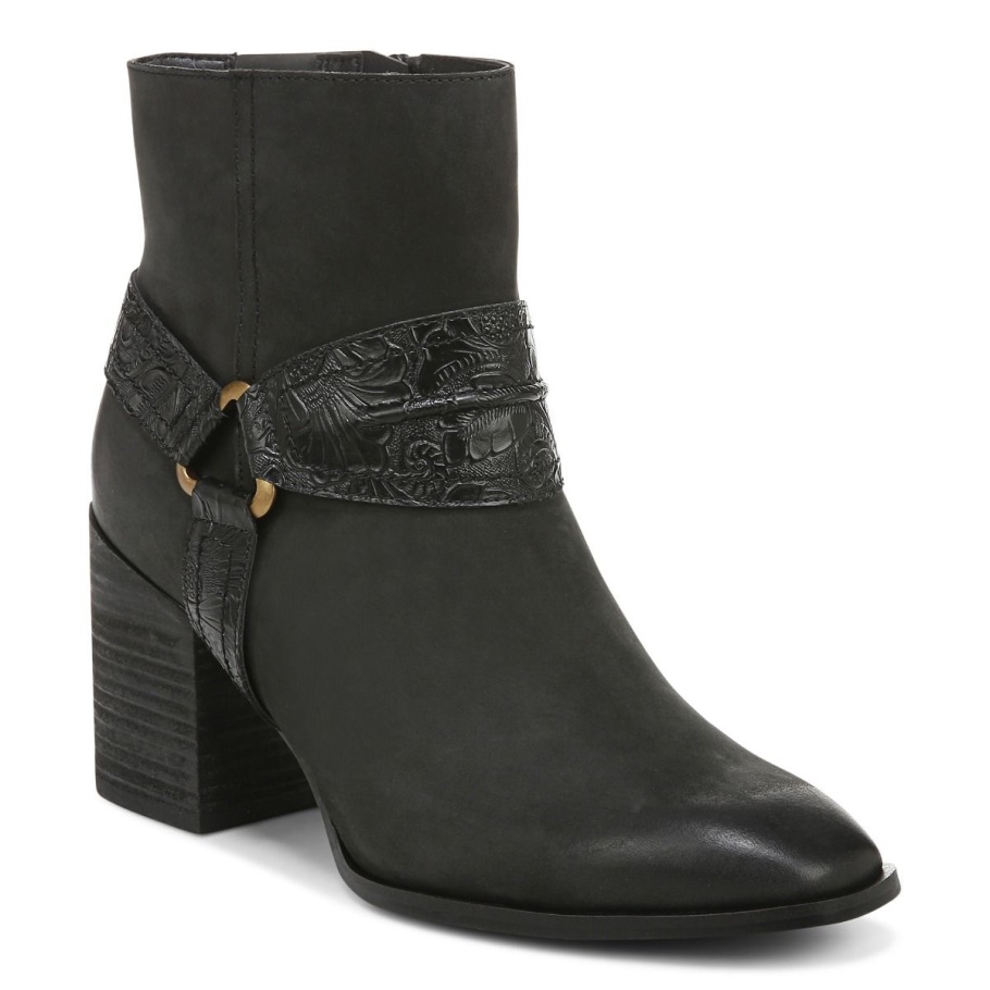 Carnelia Boot Vionic Schwarzes Leder