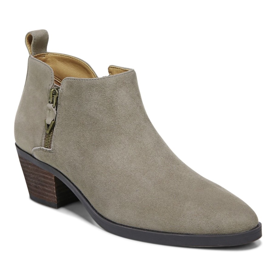 Vionic Cecily Stiefelette Stone Wildleder