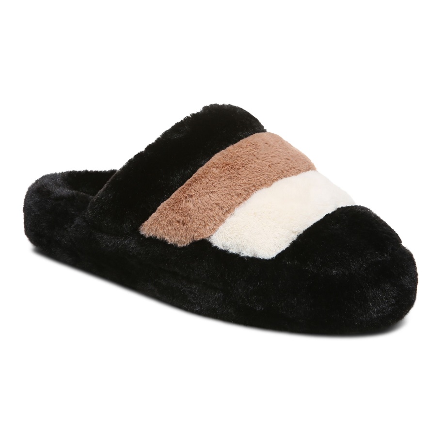 Schwarzer Vionic Cosmina Pantoffel