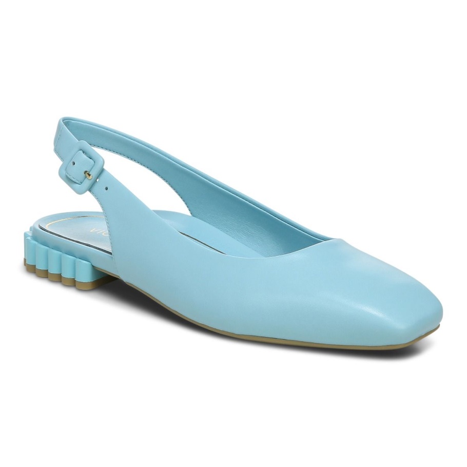 Vionic Porzellan Blau Delphine Slingback Flach