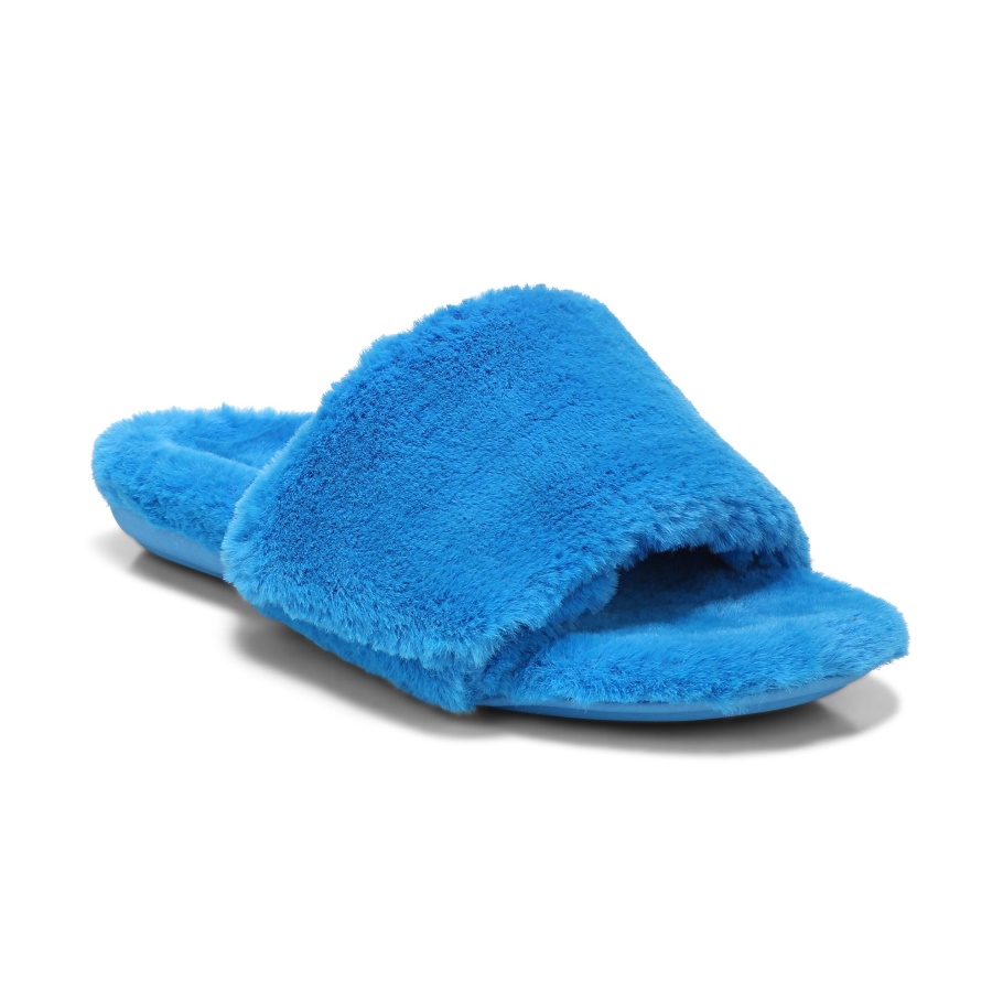 Vionic Dream Plush Pantoffel Atomarblauer Plüsch