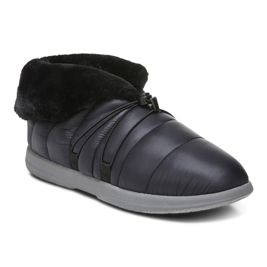 Vionic Schwarz Gabrie Pantoffel