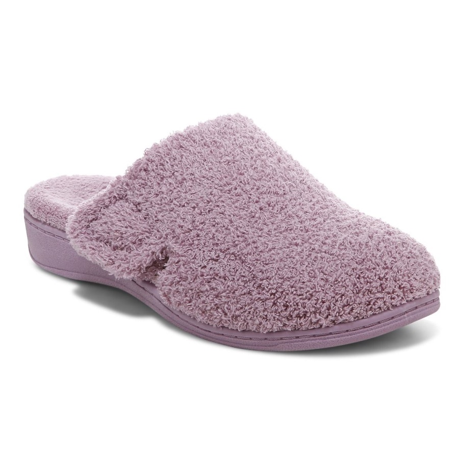 Dusk Curly Terry Vionic Gemma Pantoffeln