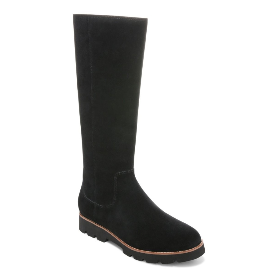 Vionic Schwarzer Gwen Hoher Stiefel