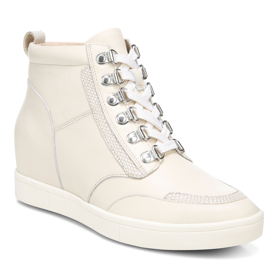 Vionic Jordy High Top Aus Leder In Creme
