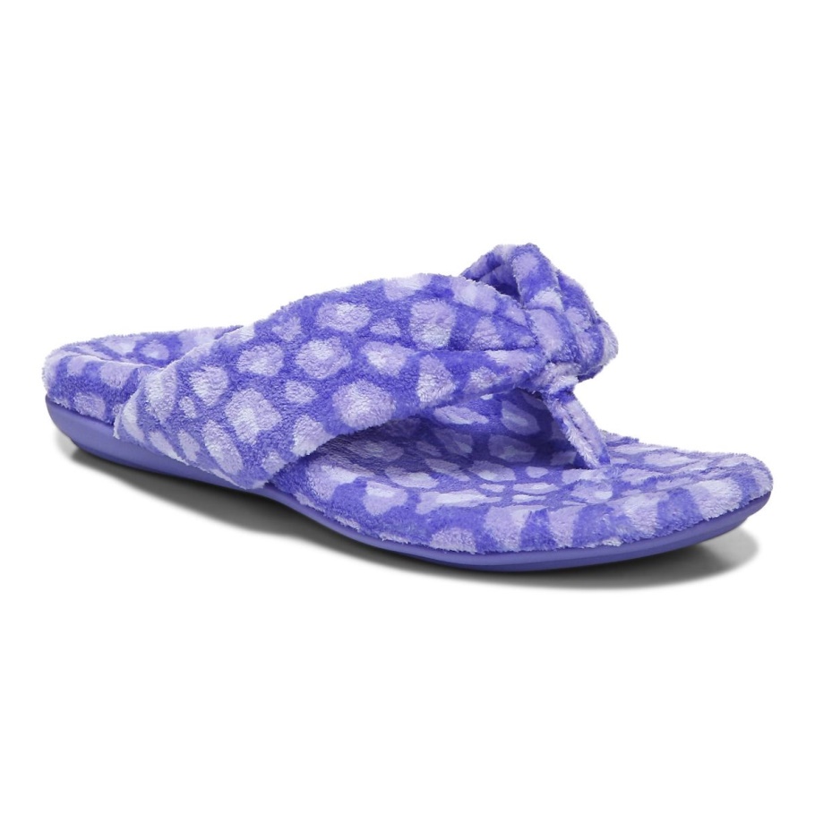 Lydia Pantoffel Amethyst Leopard Vionic