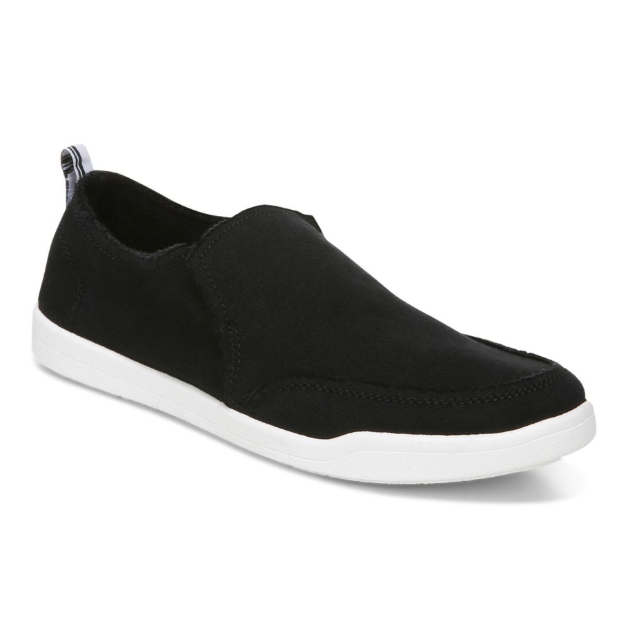Schwarzer Canvas Vionic Beach Malibu Slip-on Sneaker: Canvas