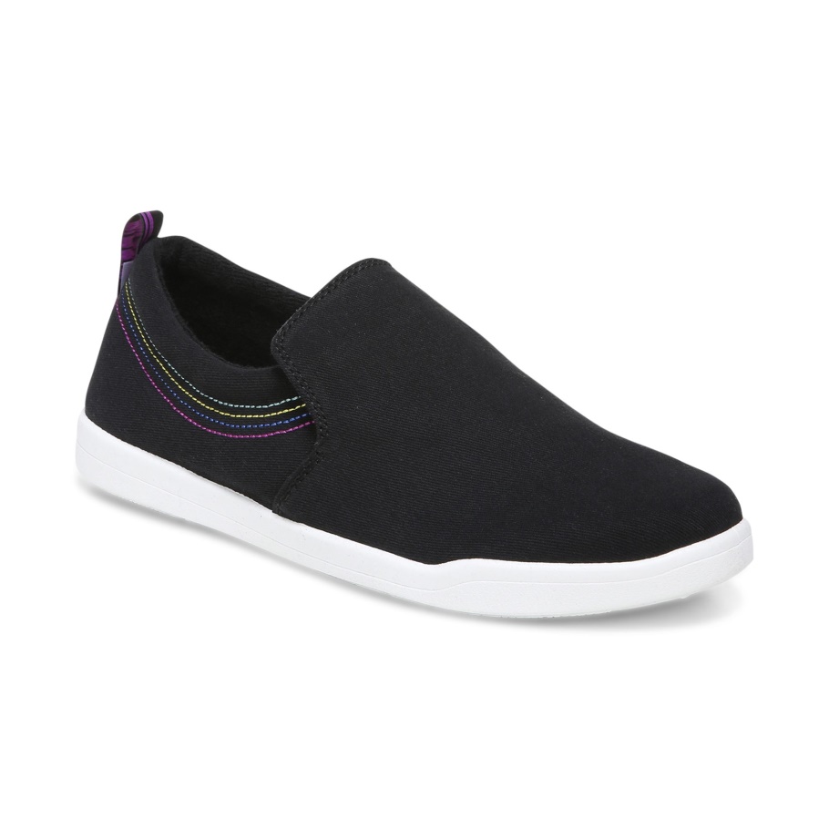 Marshall-Slip Auf Vionic Black Canvas
