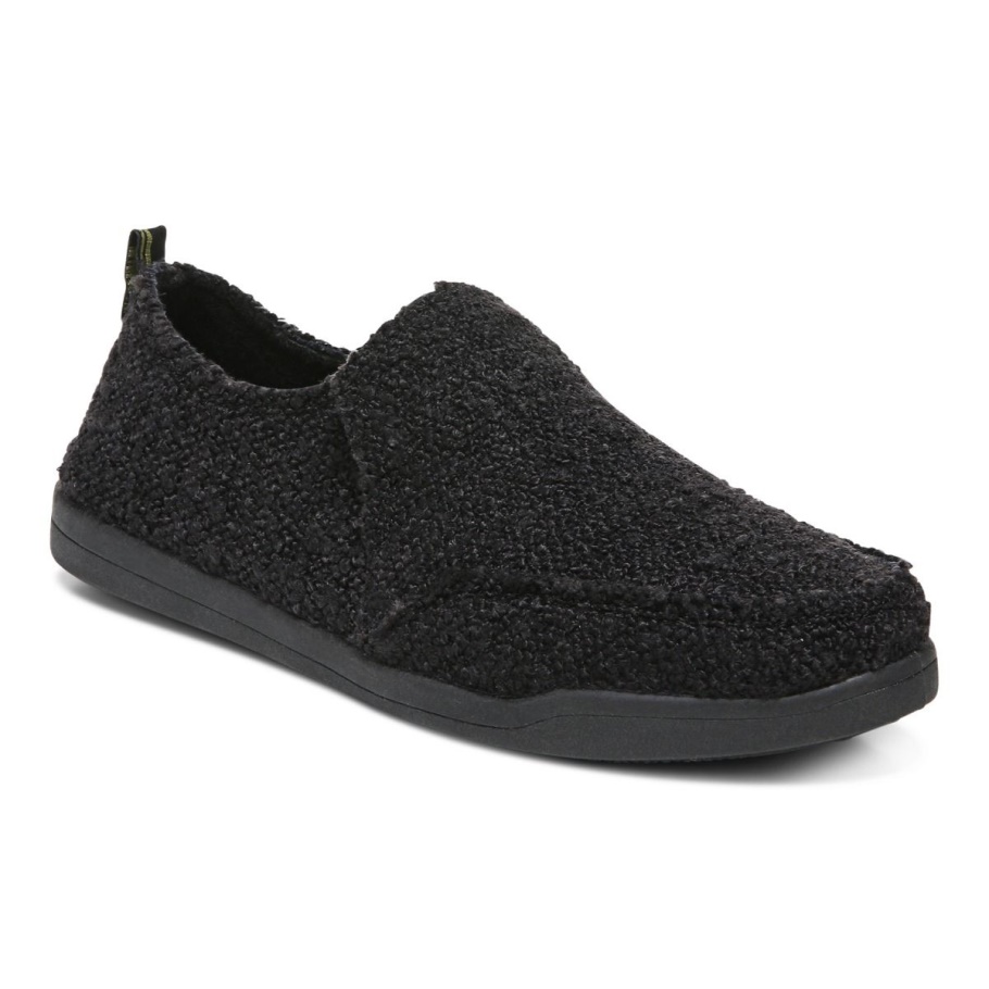Vionic Beach Malibu Slip-on Sneaker: Boucle Schwarz Boucle
