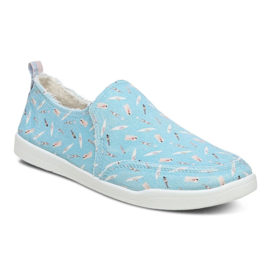 Vionic Beach Malibu Slip On Sneaker: Fun In The Sun Porzellanblau