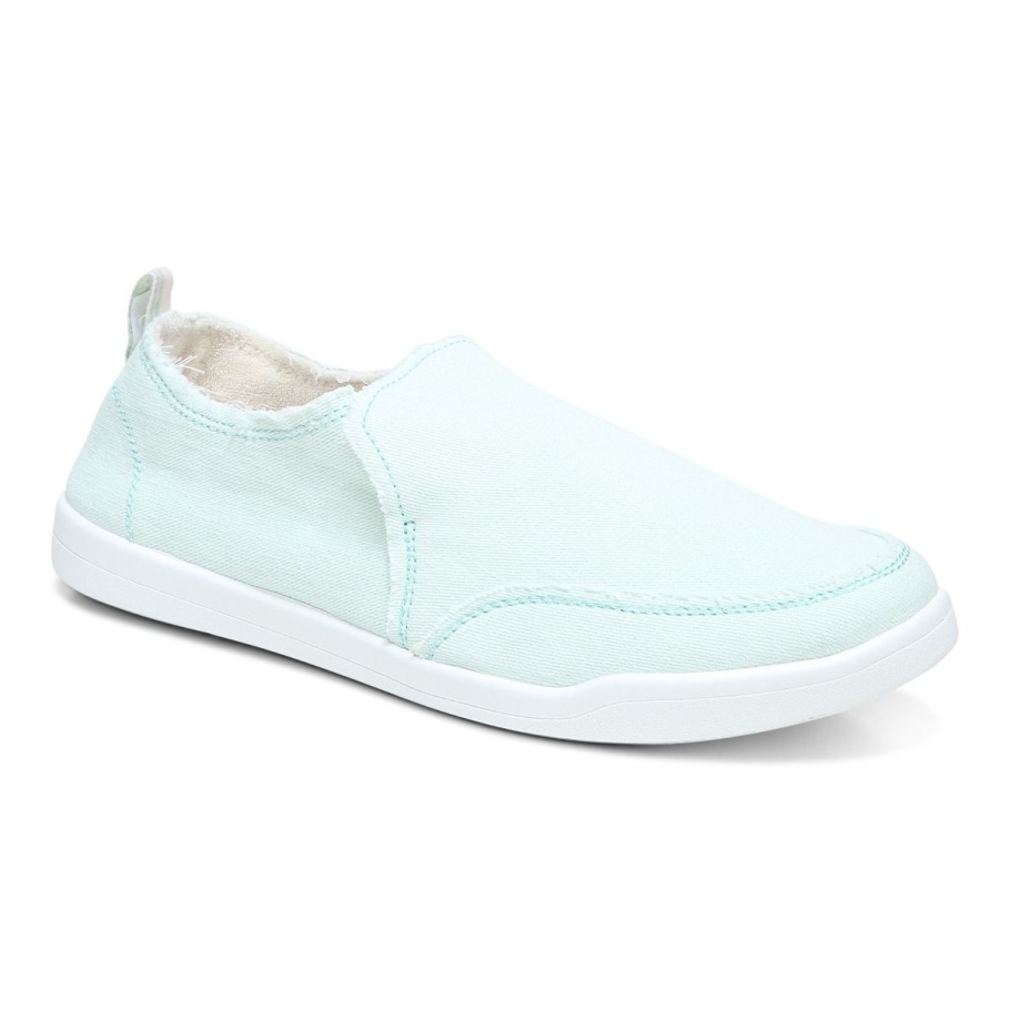 Vionic Seafoam Canvas Beach Malibu Slip-on Sneaker: Canvas