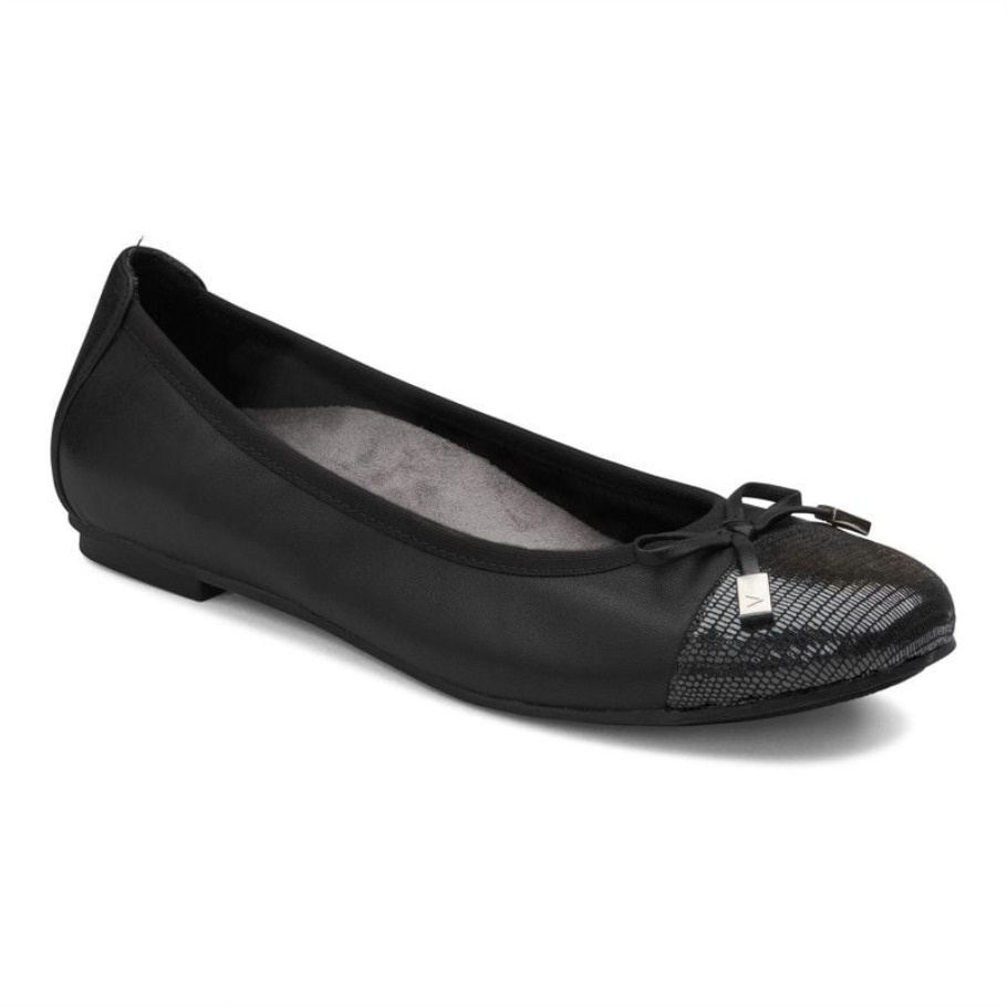 Minna Ballerina Vionic Schwarz
