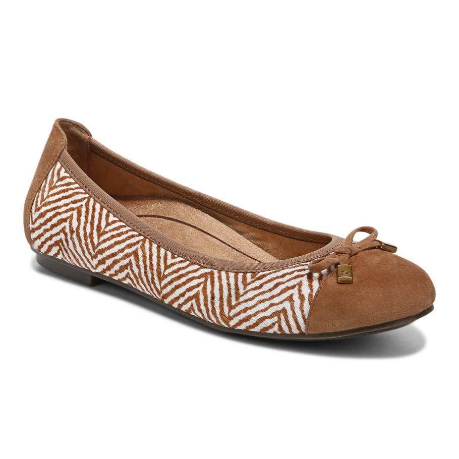 Toffee Cream Minna Ballerina Vionic