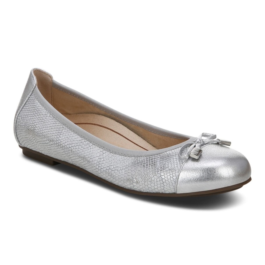 Vionic Silver Minna Ballerinas