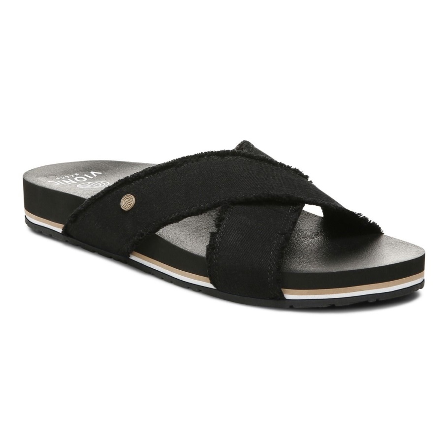 Beach Panama Sandale Schwarz Vionic