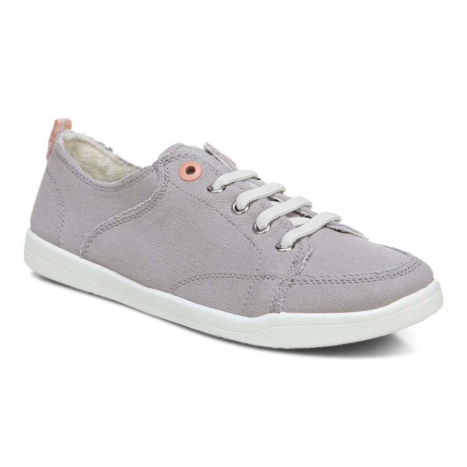 Vionic Beach Pismo Casual Sneaker: Canvas Hellgrauer Canvas