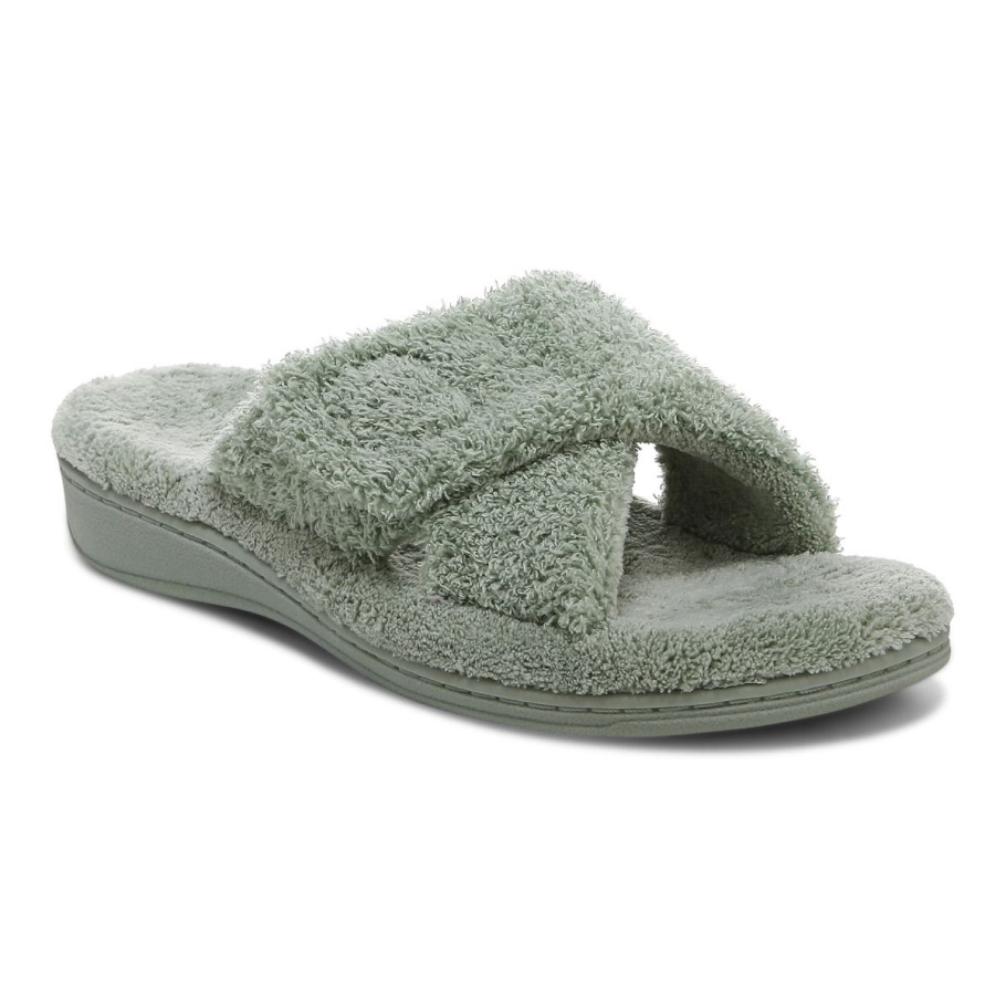 Basil Curly Terry Relaxslipper Vionic