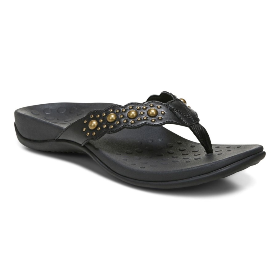 Schwarze Vionic Starley Sandale