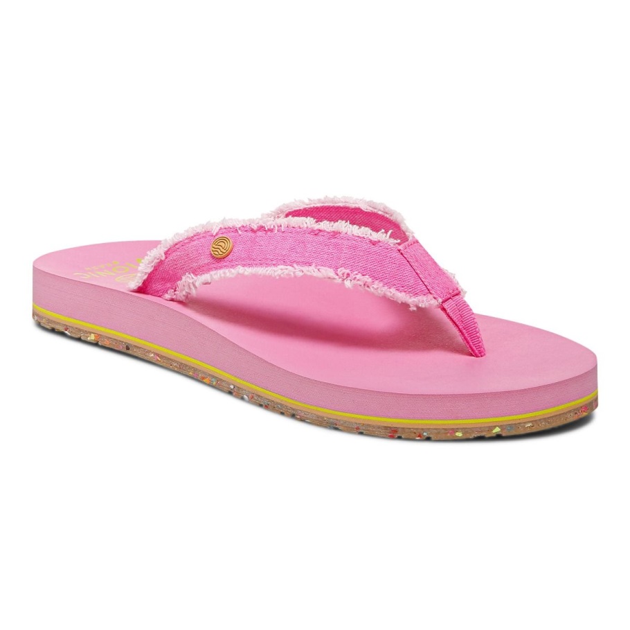 Vionic Beach Relax Toe Post Sandale Bubblegum