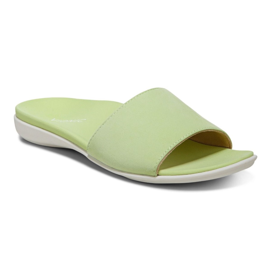 Pale Lime Val Slide Sandale Vionic