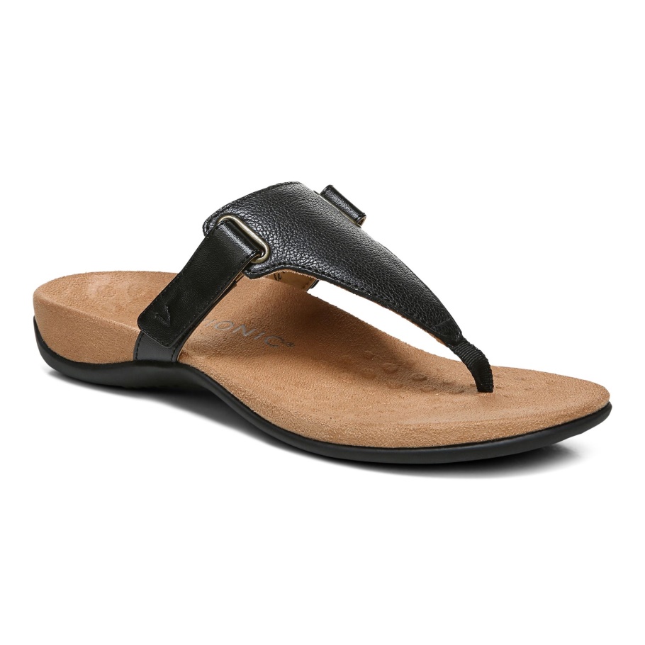 Wanda T-riemen Sandale Schwarz Vionic