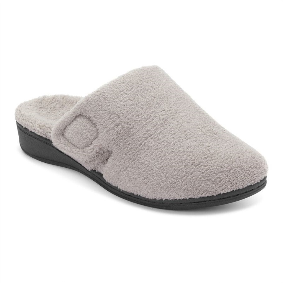 Vionic Hellgrauer Gemma-Slipper