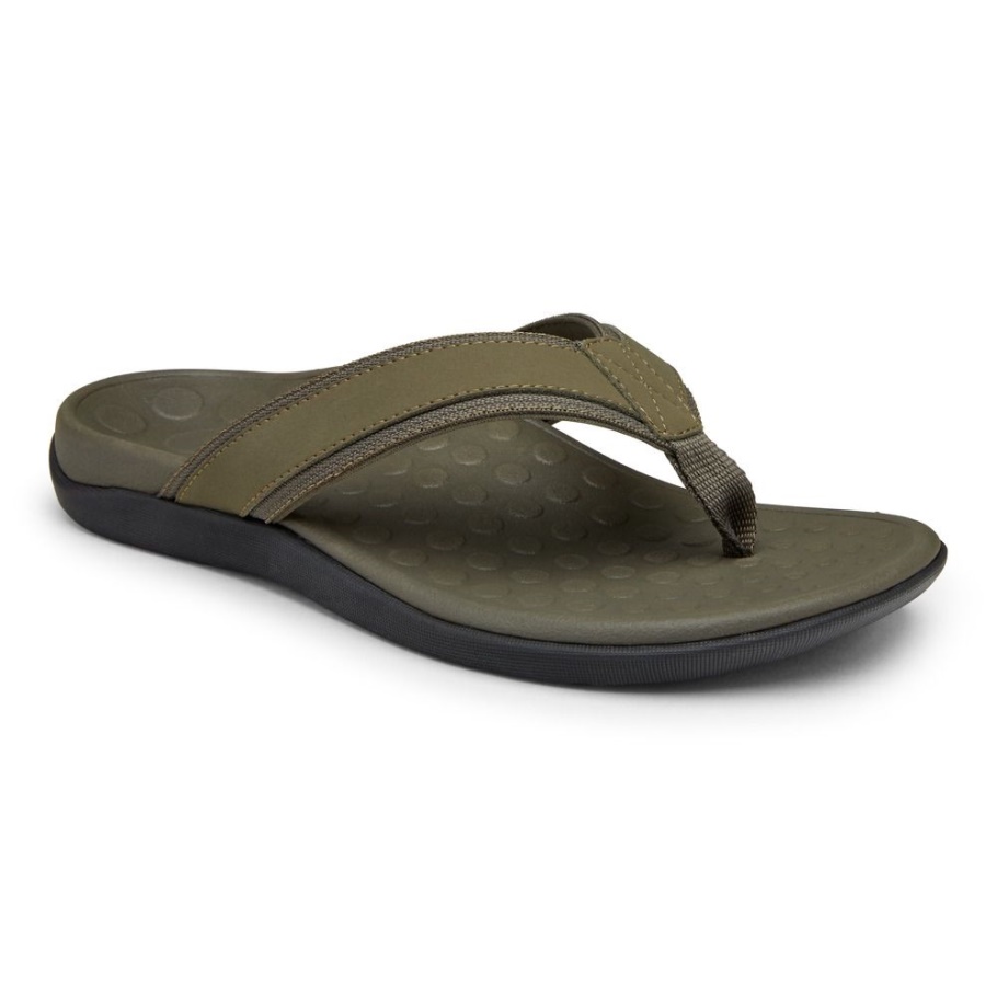 Gezeiten-zehenstegsandale Für Herren Olive Vionic