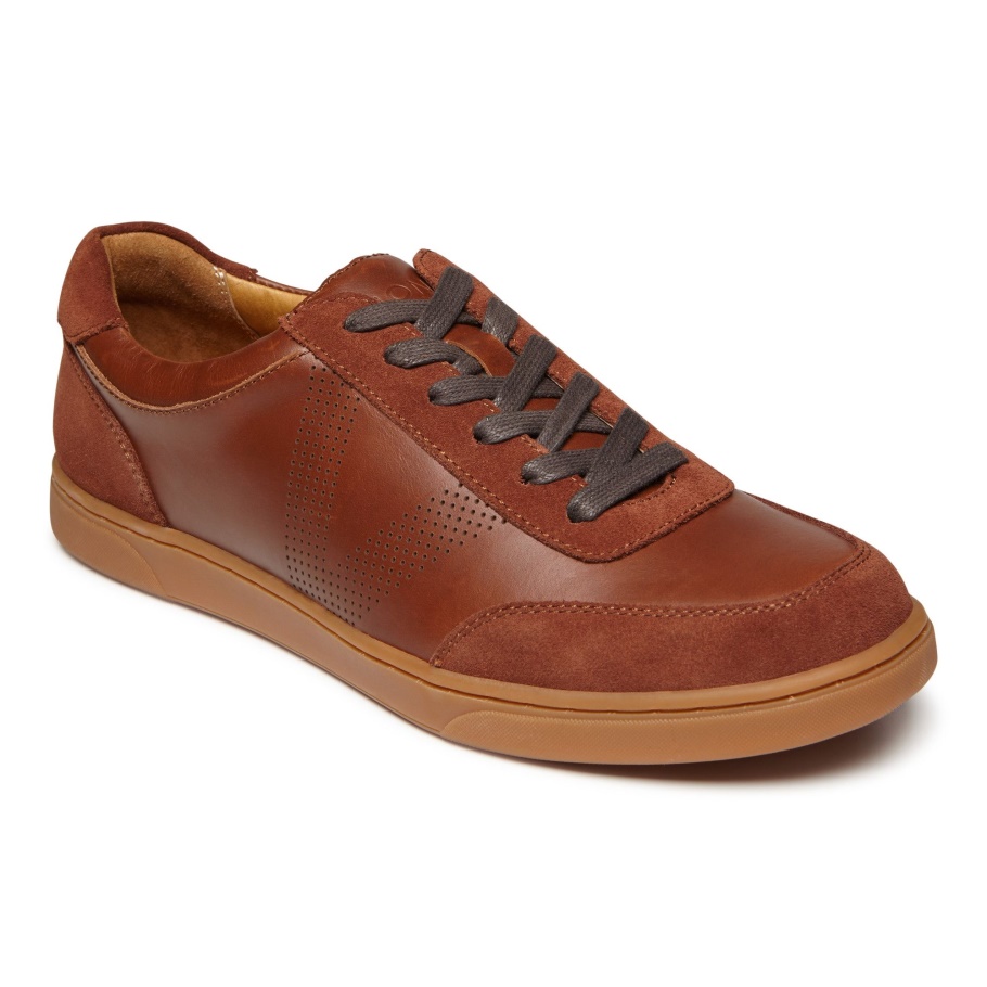 Vionic Brok Lässiger Schnürschuh Dunkelbraun