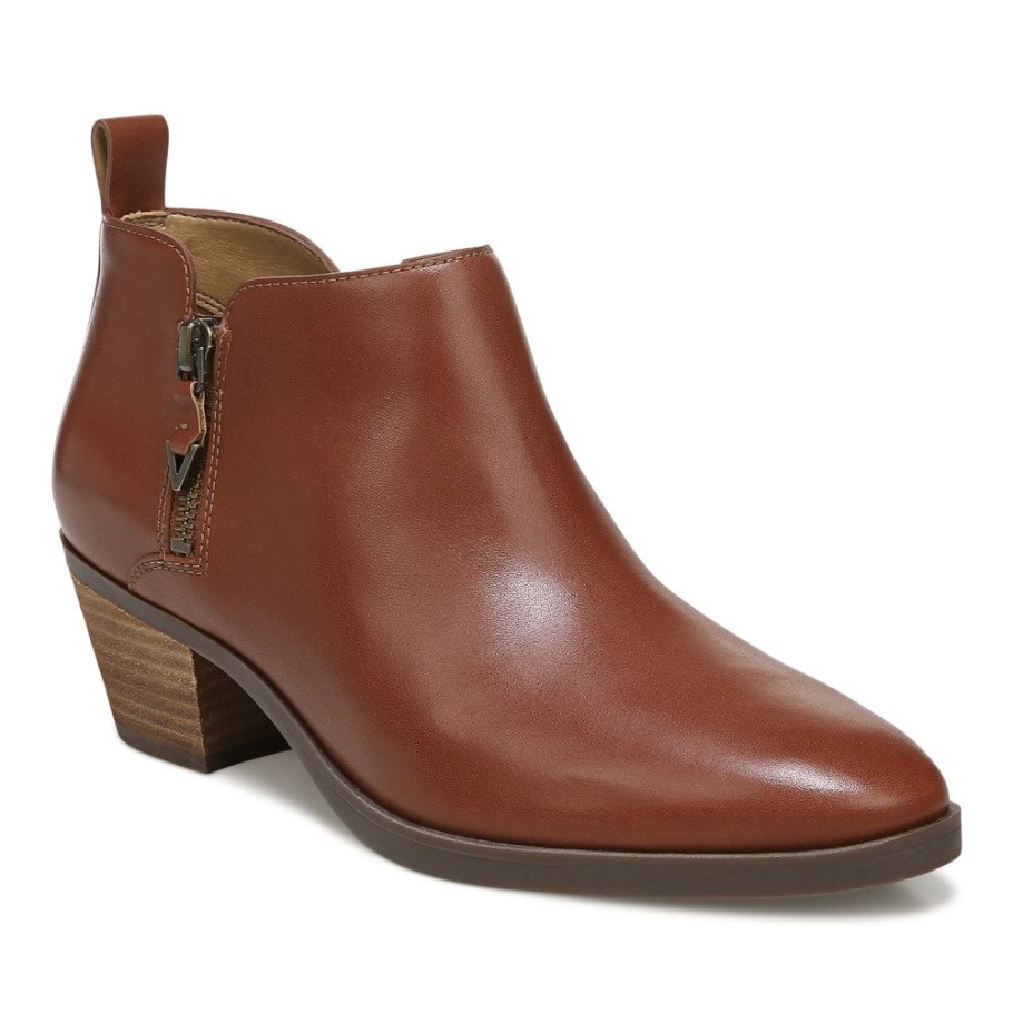 Vionic Cognac Cecily Stiefelette