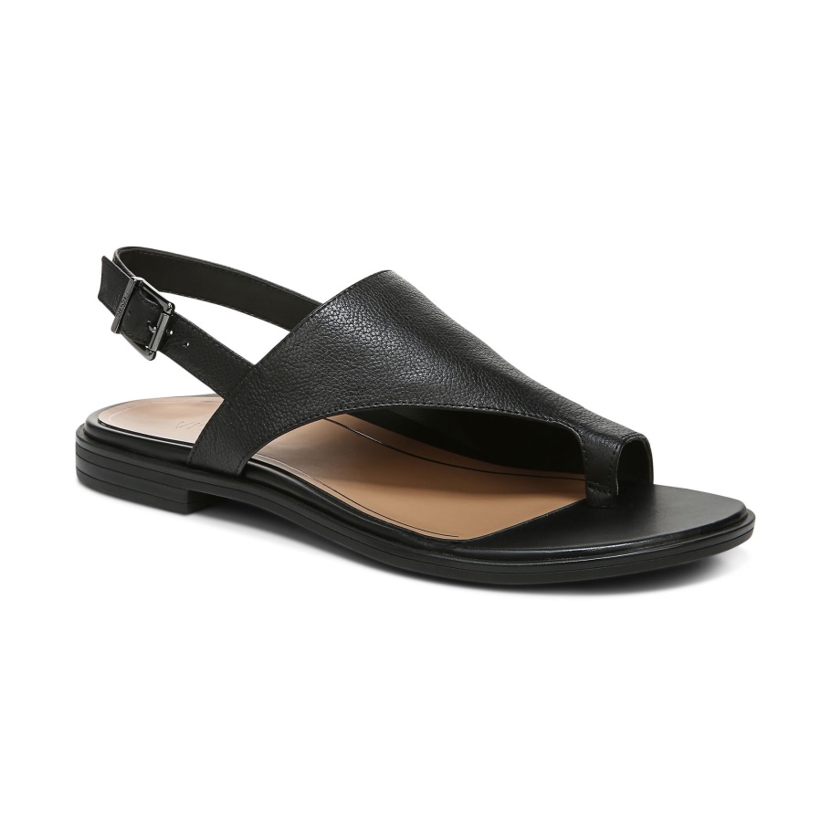 Schwarze Ella Pantoffelsandale Vionic