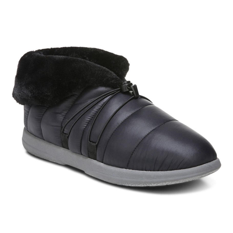 Schwarze Gabrie Pantoffel Vionic