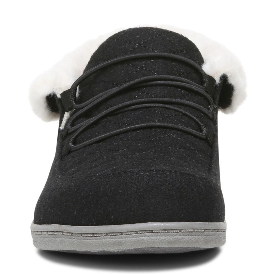 Schwarz Vionic Glauben Pantoffel