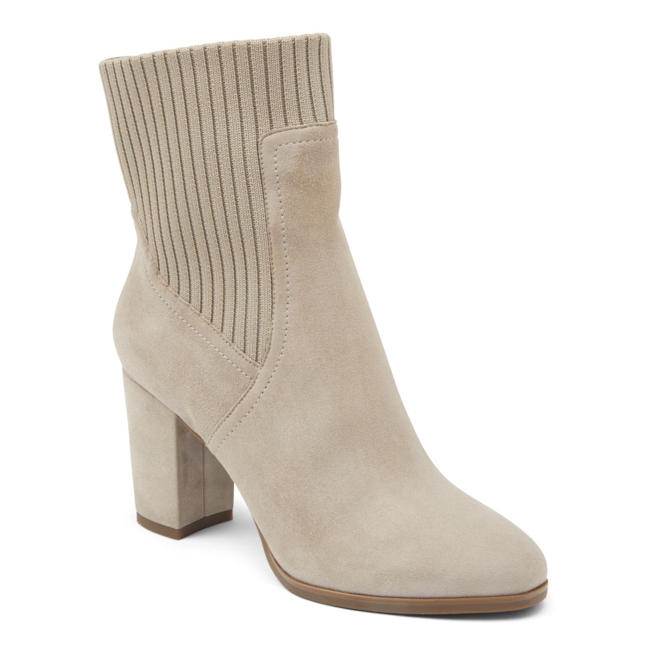 Vionic Kaylee Ankle Boot In Dunklem Taupe