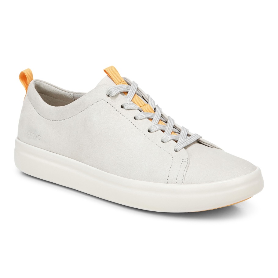 Grauer Nubuk-Paisley-Sneaker Vionic