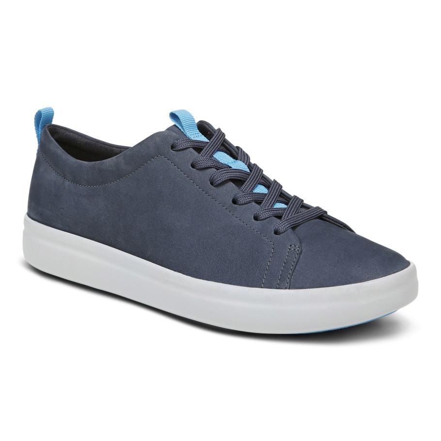 Vionic Paisley Sneaker Aus Marineblauem Nubukleder