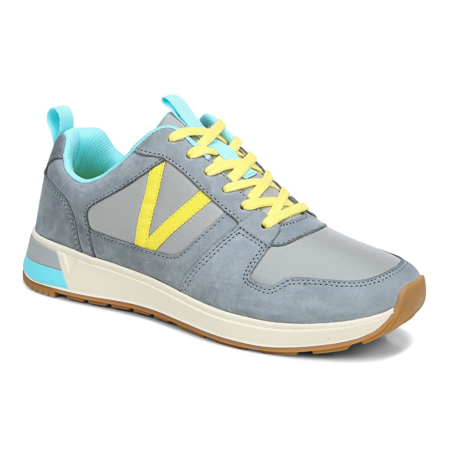 Vionic Rechelle-Sneaker Aus Hellgrauem Nubukleder