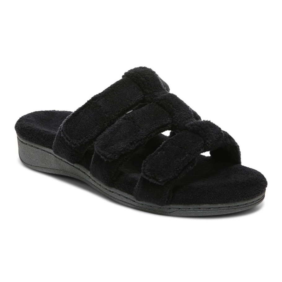 Schwarzer Snooze-Slipper Vionic