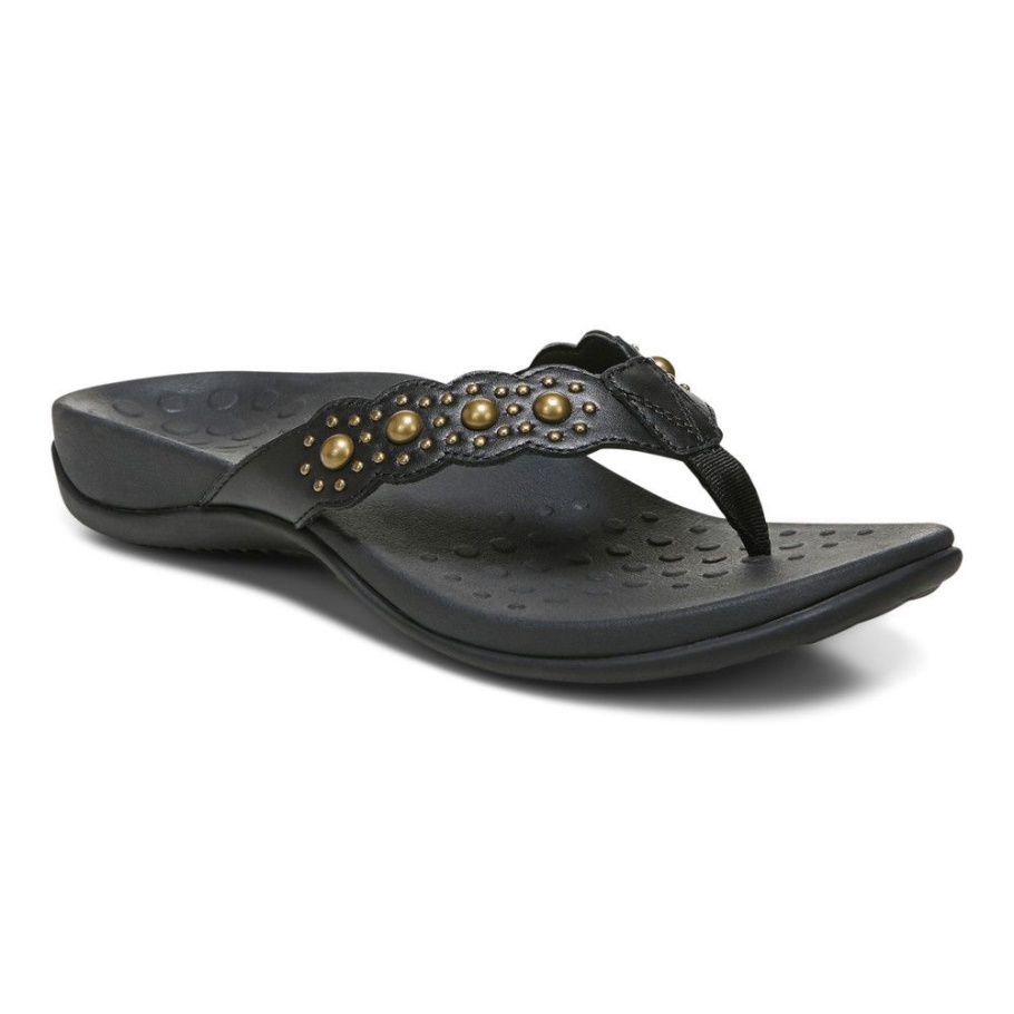 Schwarze Starley Sandale Vionic