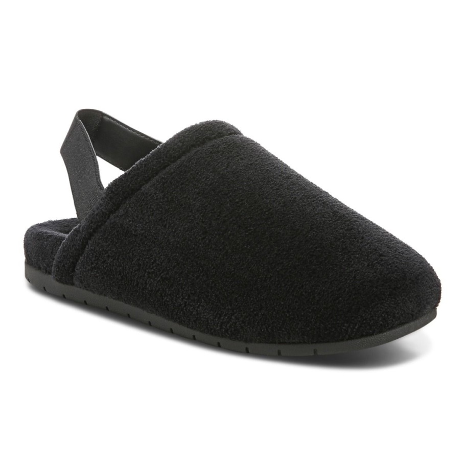 Schwarzer Vionic Aleah Pantoffel