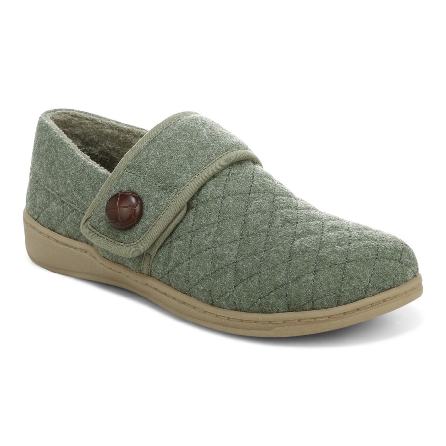 Jackie Pantoffel Army Green Vionic