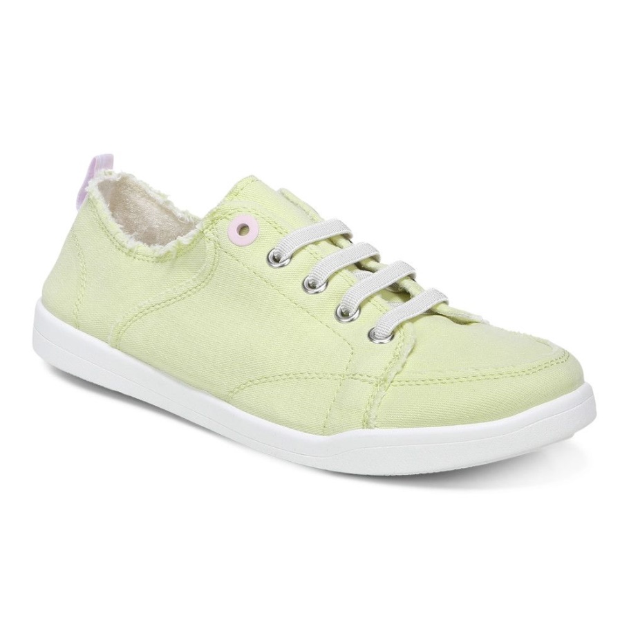 Vionic Pismo Casual Sneaker Aus Blassem Limone Canvas