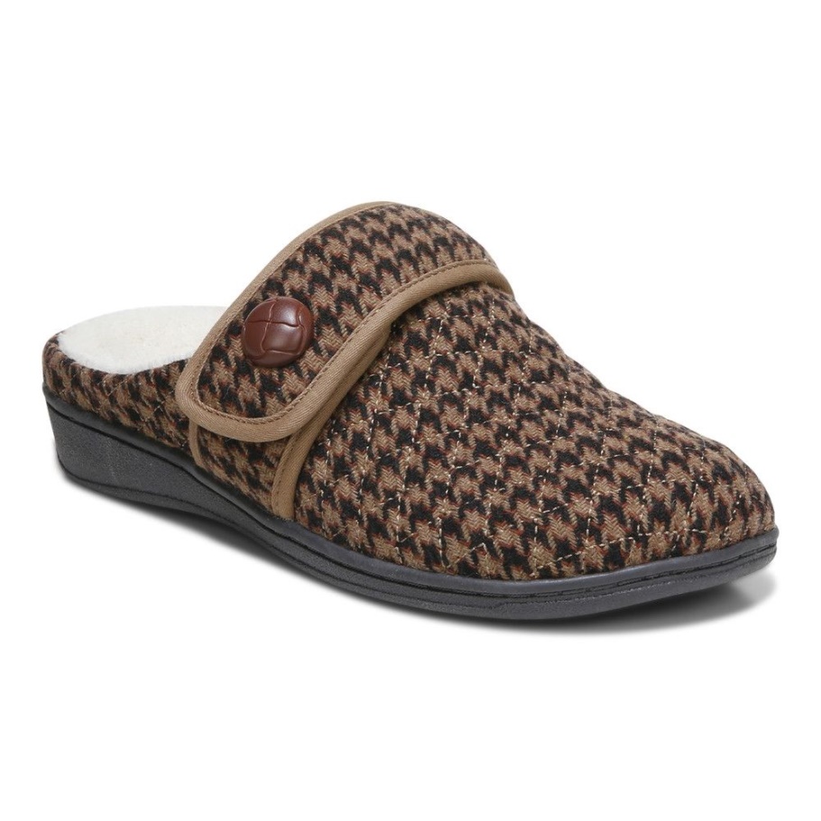 Toffee Carlin Pantoffel Vionic