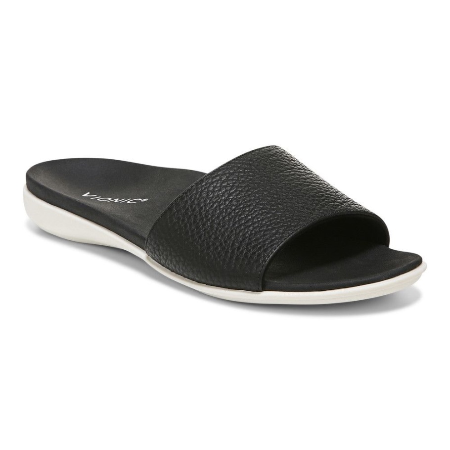 Val Slide Sandale Schwarz Vionic